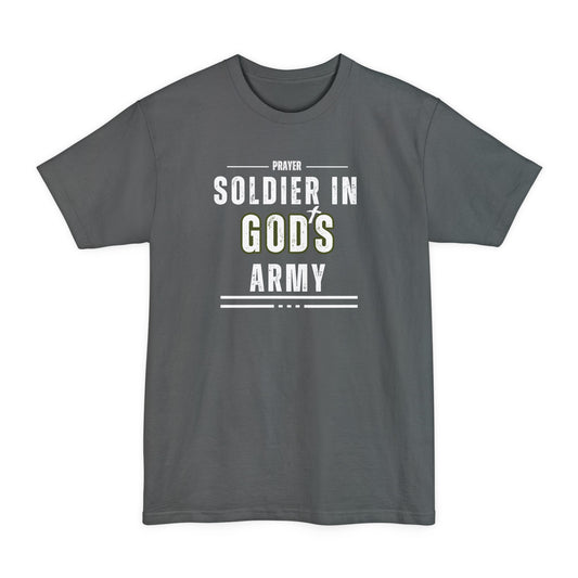 Prayer Soldier In God's Army - Unisex Big & Tall Sized T-Shirt