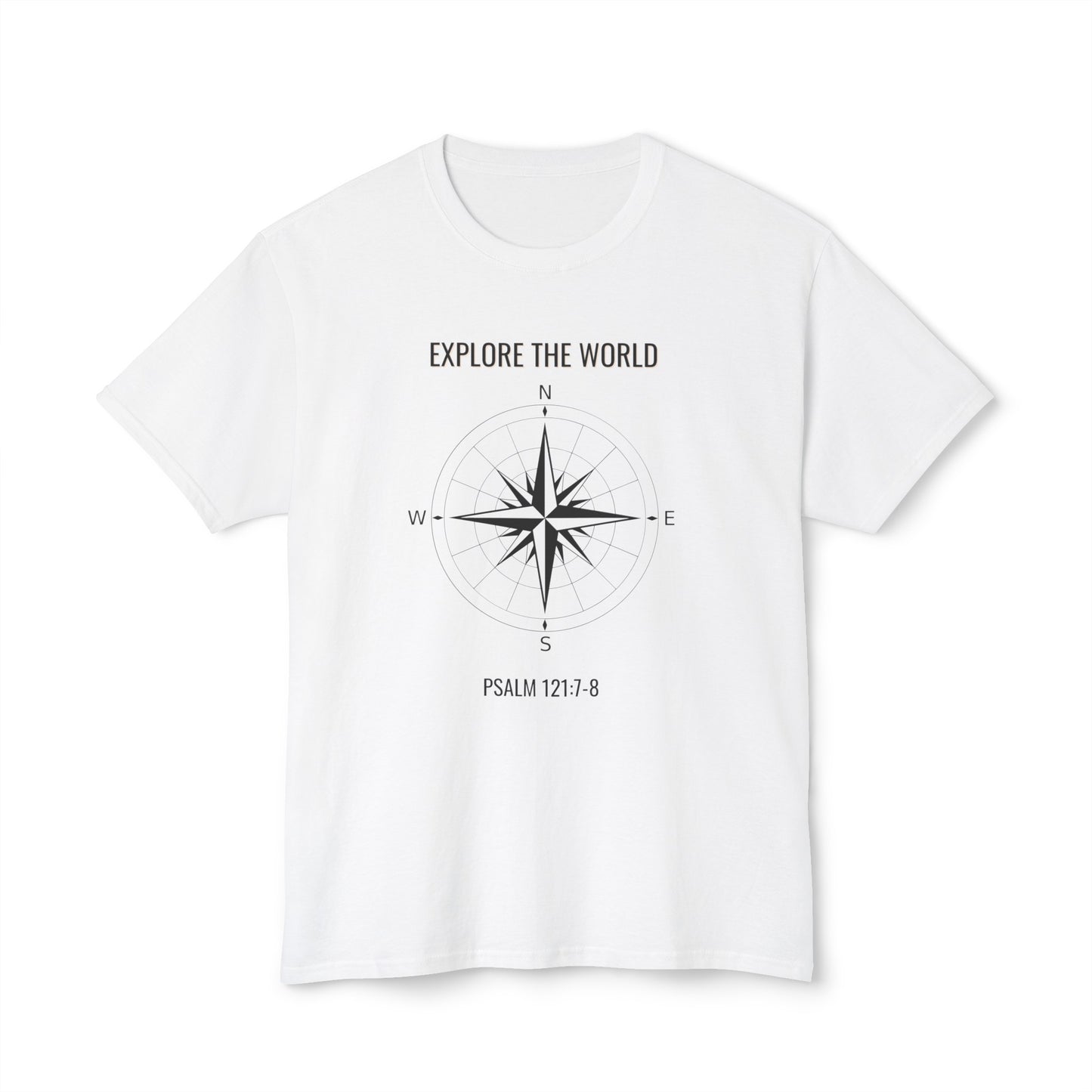 Explore The World Psalm 121:7-8Unisex HD Cotton™ T-shirt