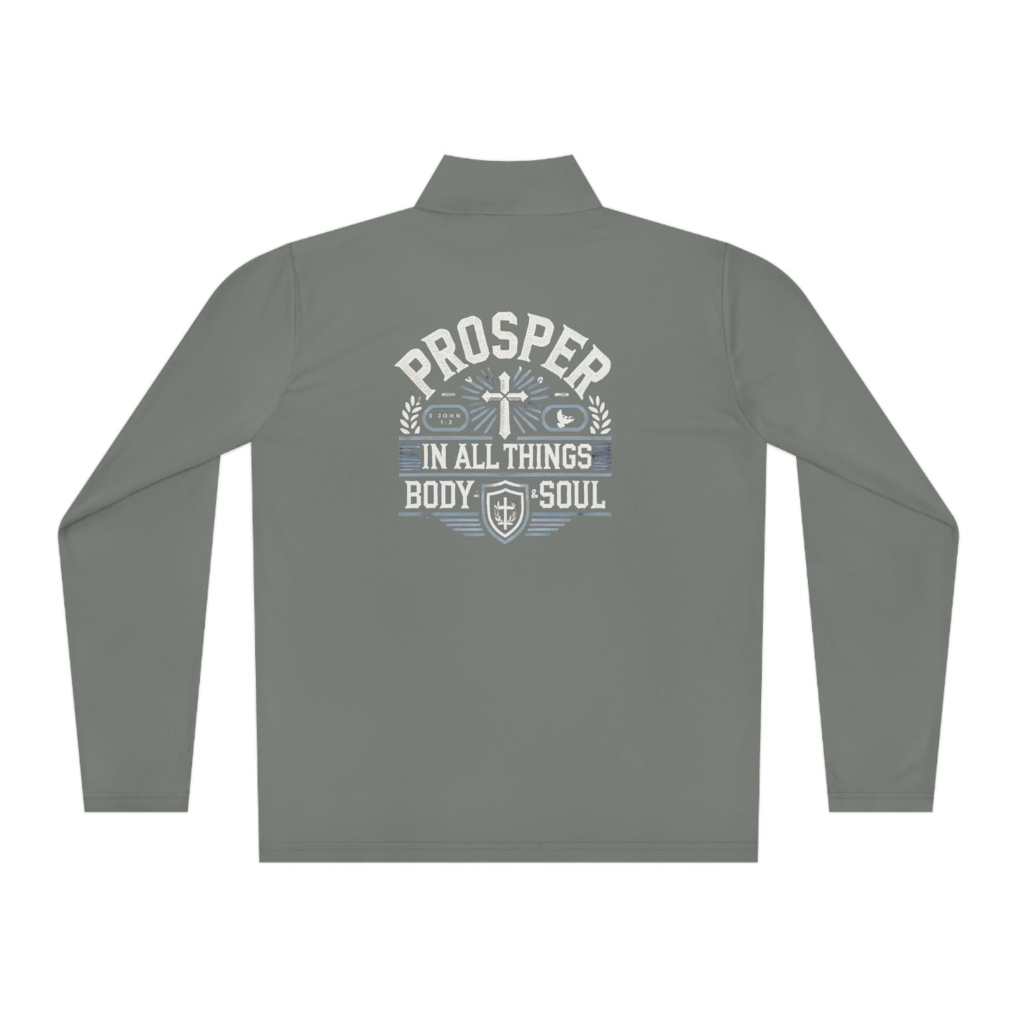 Prosper 3 John 1:2 - Unisex Quarter-Zip Track Shirt Pullover