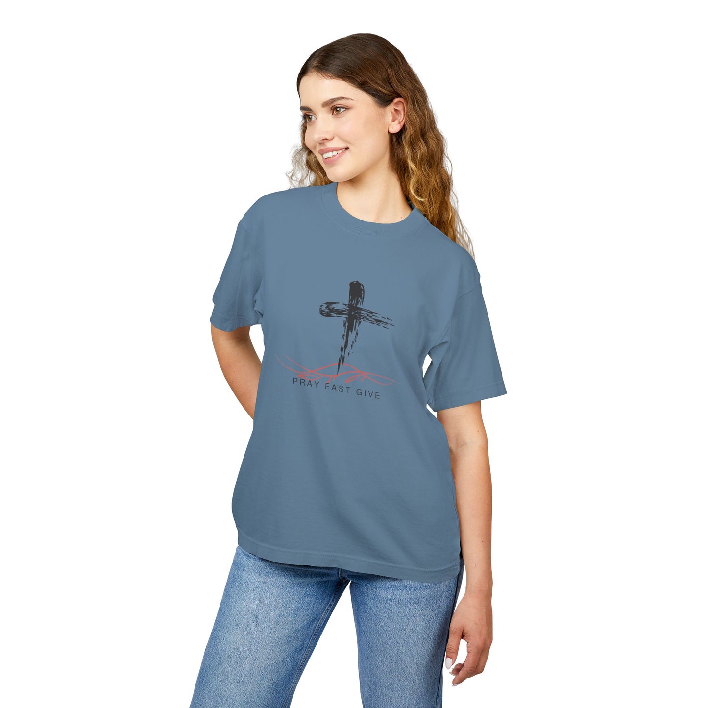 Pray Fast Give Unisex Urban Heavy Tee - Inspirational Christian Shirt