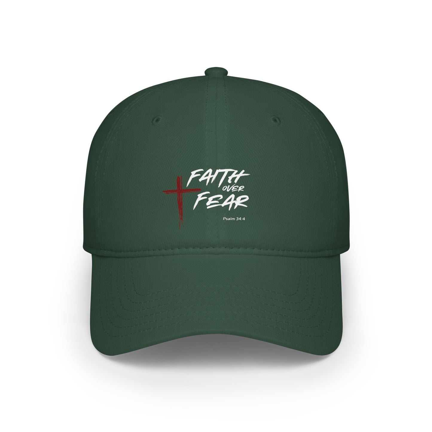 Faith Over Fear Psalm 34:4 Unisex  Baseball Cap