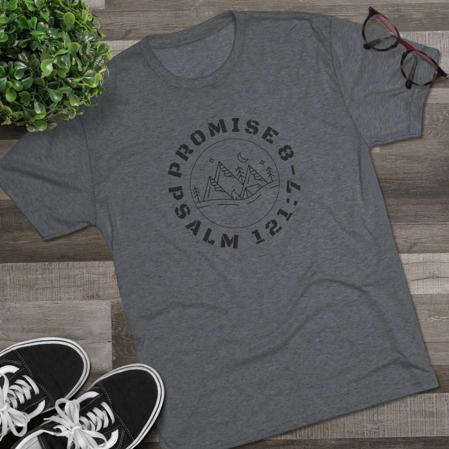 Promise Psalm 121:7-8 Unisex Tri-Blend Crew Tee