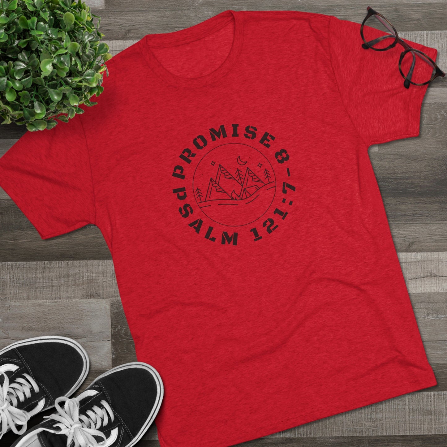 Promise Psalm 121:7-8 Unisex Tri-Blend Crew Tee