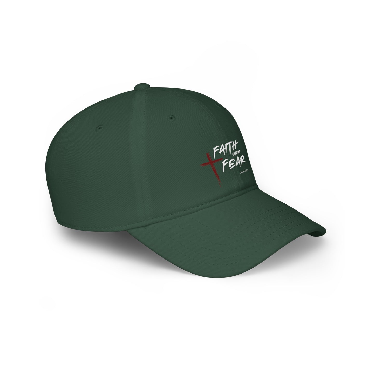 Faith Over Fear Psalm 34:4 Unisex  Baseball Cap