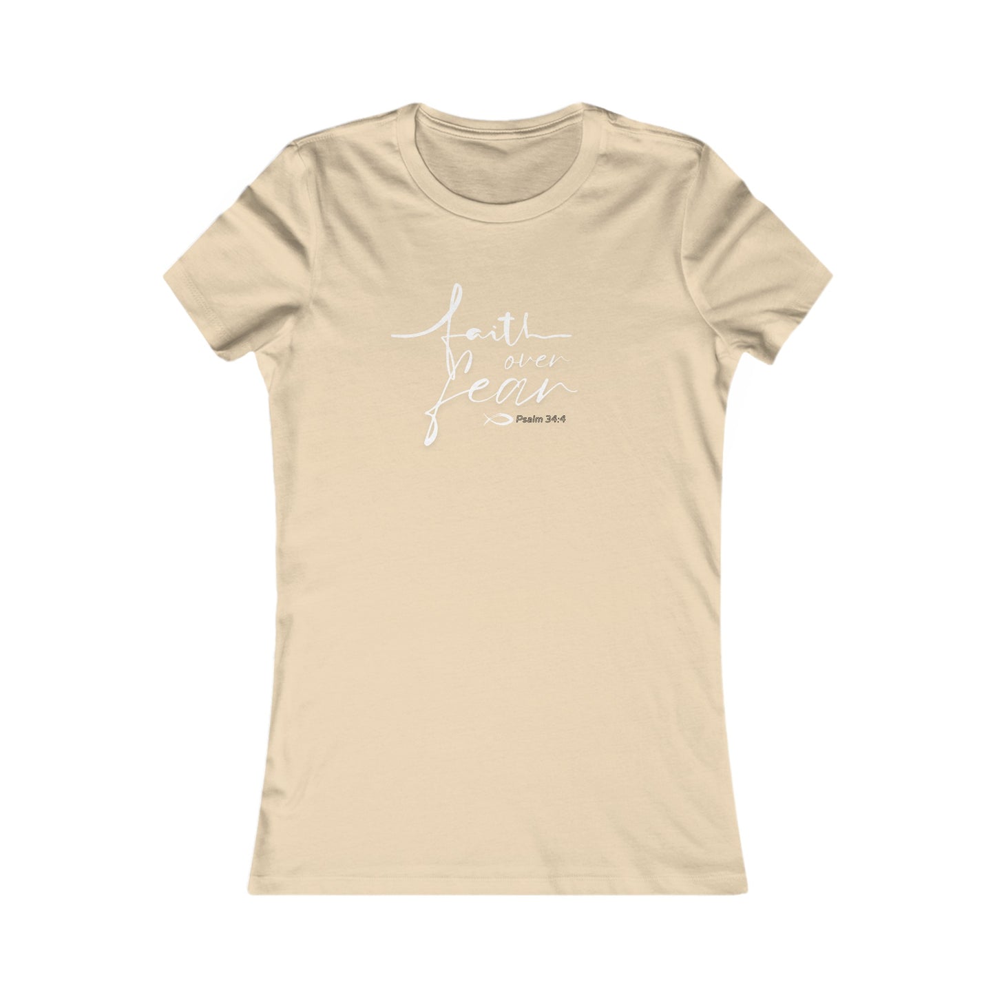 Faith Over Fear Feminine Design Women's Tee