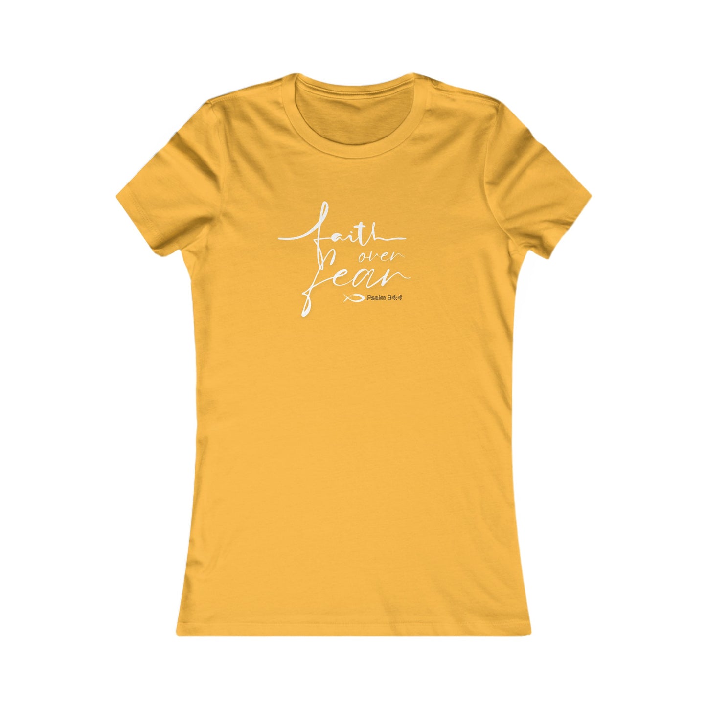 Faith Over Fear Feminine Design Women's Tee