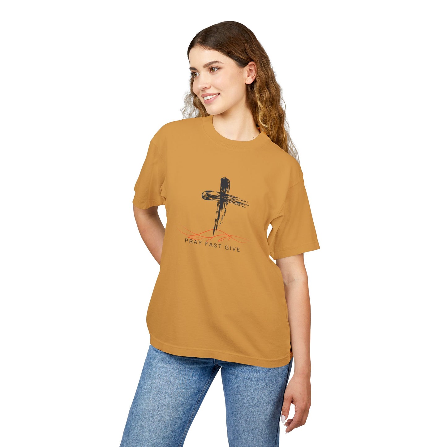 Pray Fast Give Unisex Urban Heavy Tee - Inspirational Christian Shirt