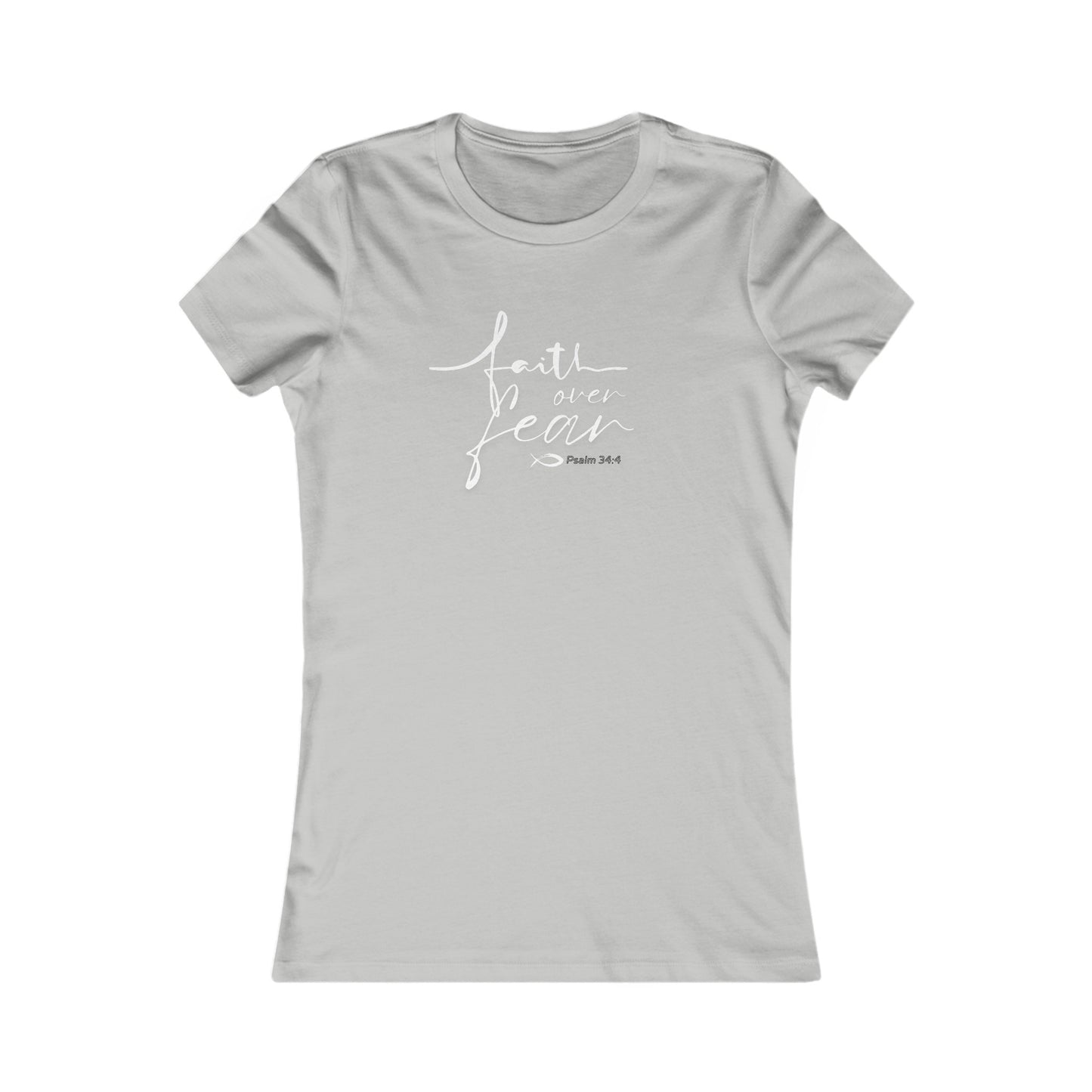 Faith Over Fear Feminine Design Women's Tee