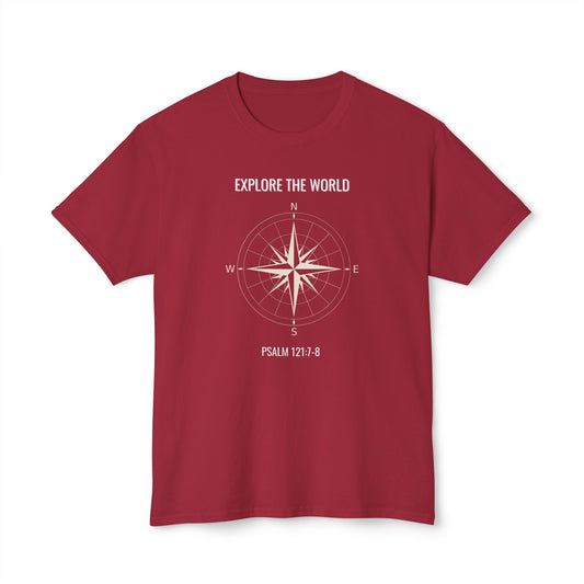 Explore The World Psalm 121:7-8Unisex HD Cotton™ T-shirt