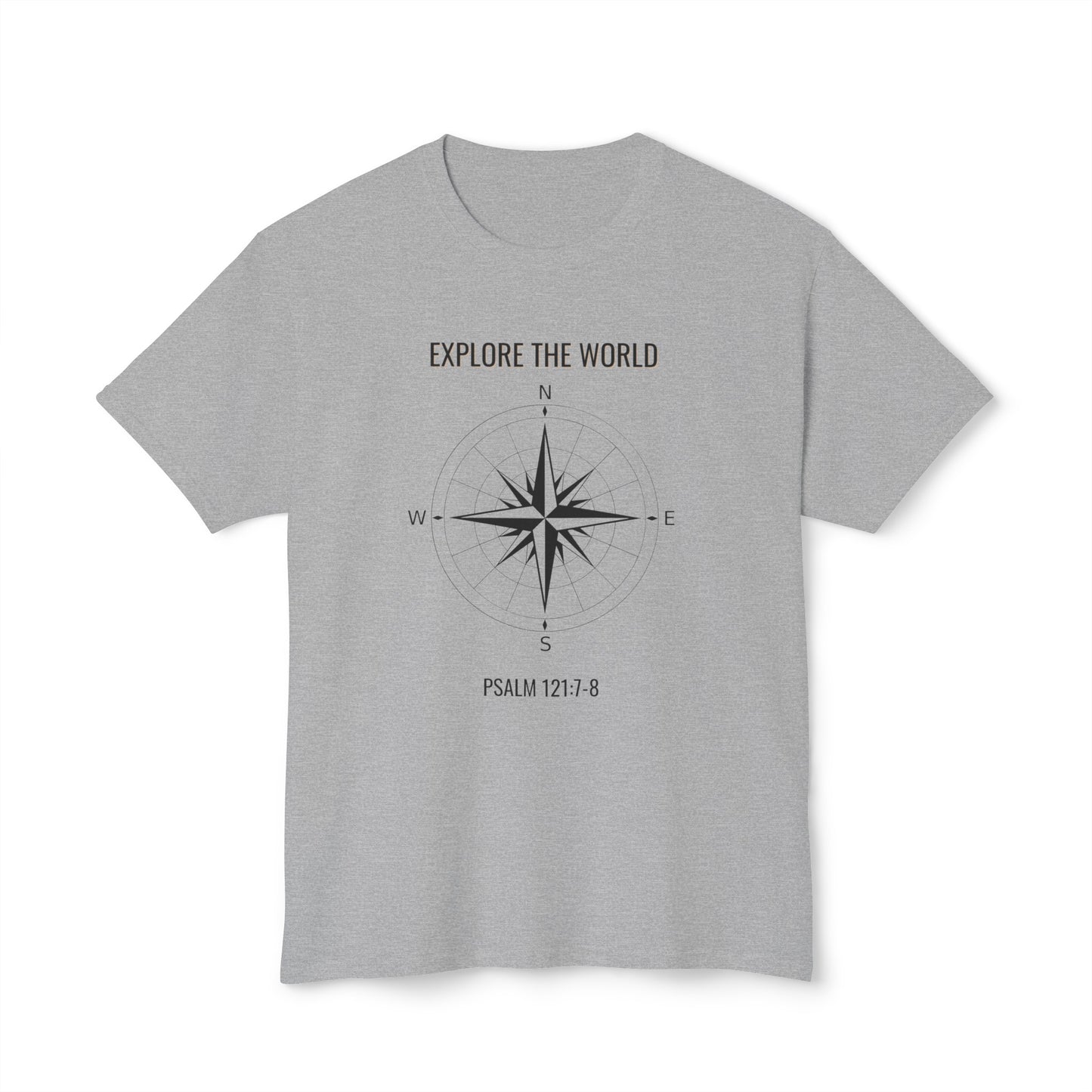 Explore The World Psalm 121:7-8Unisex HD Cotton™ T-shirt