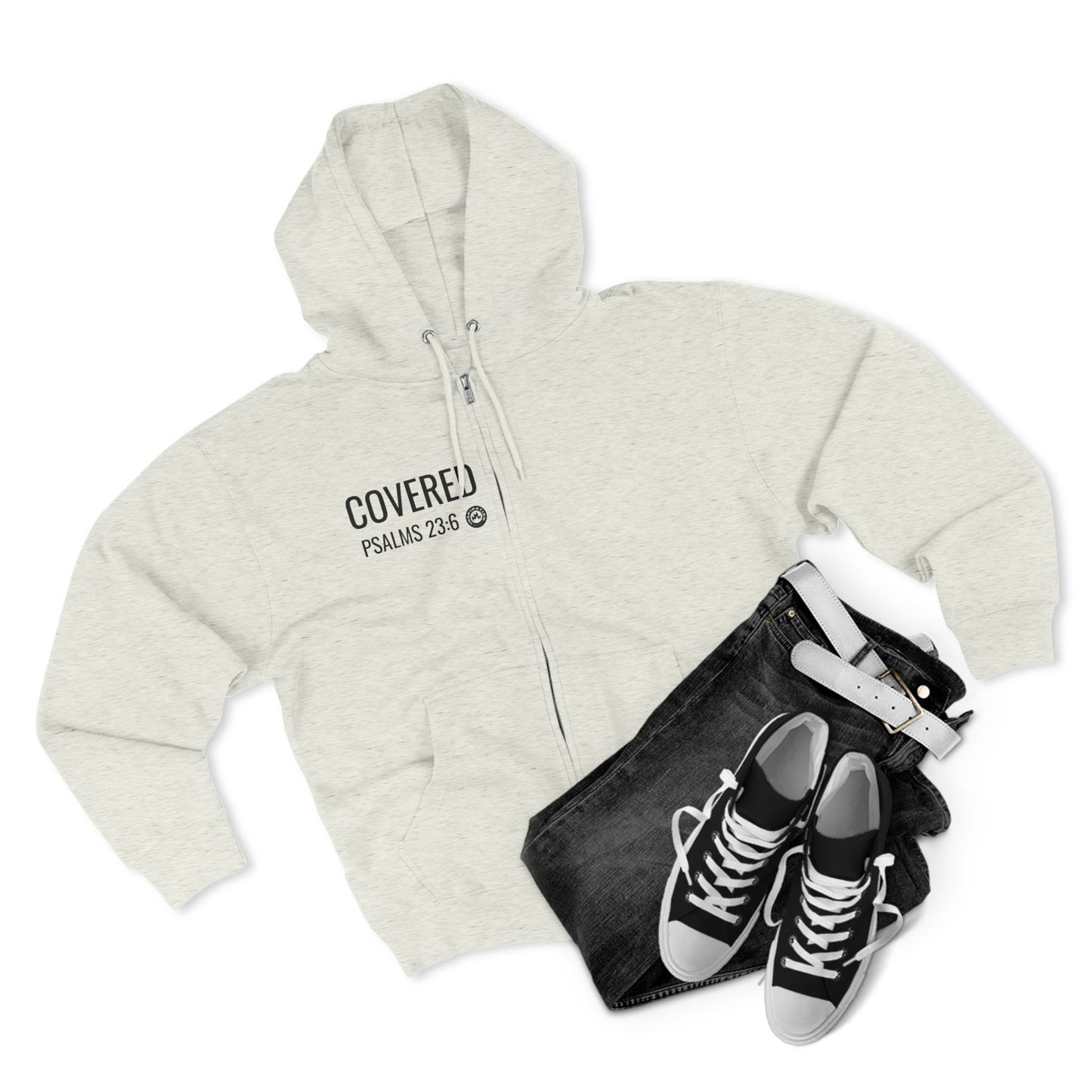 COVERED Unisex Premium Full Zip Hoodie