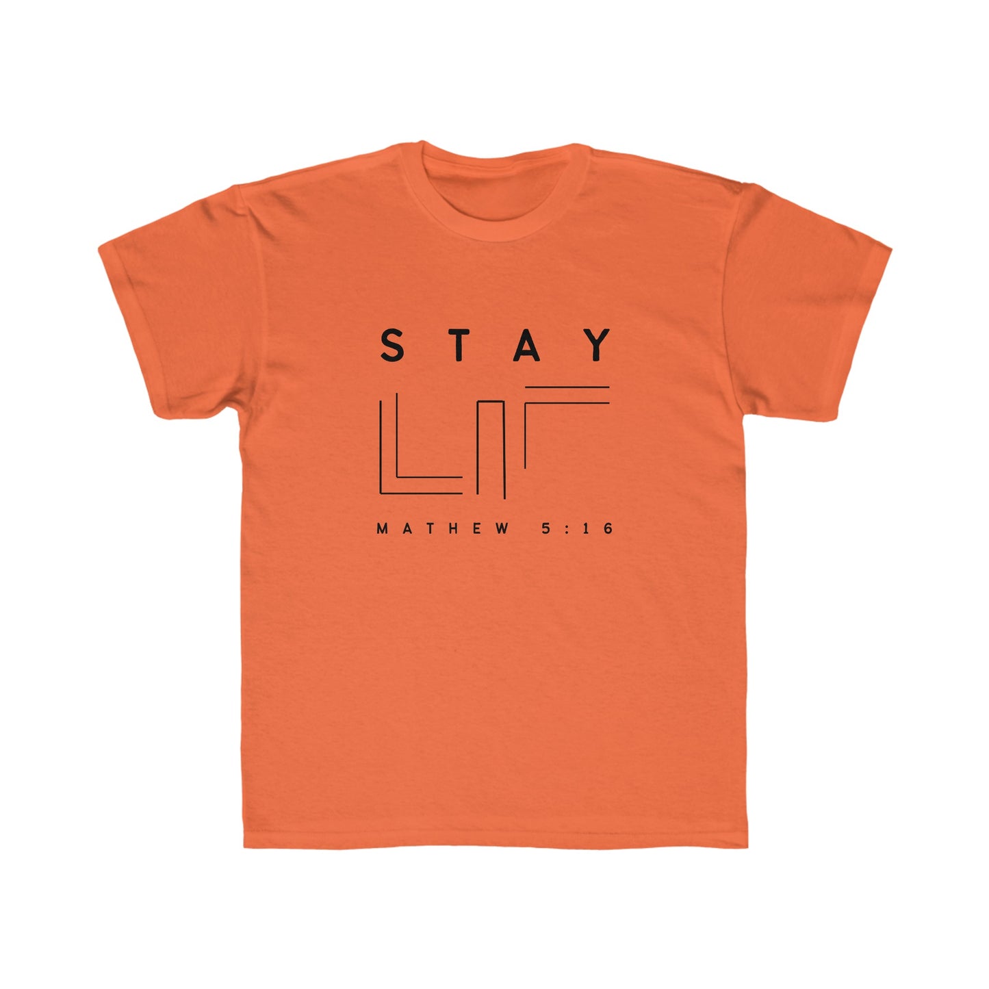 MATHEW 5:16 Stay Lit Kids Regular Fit Tee