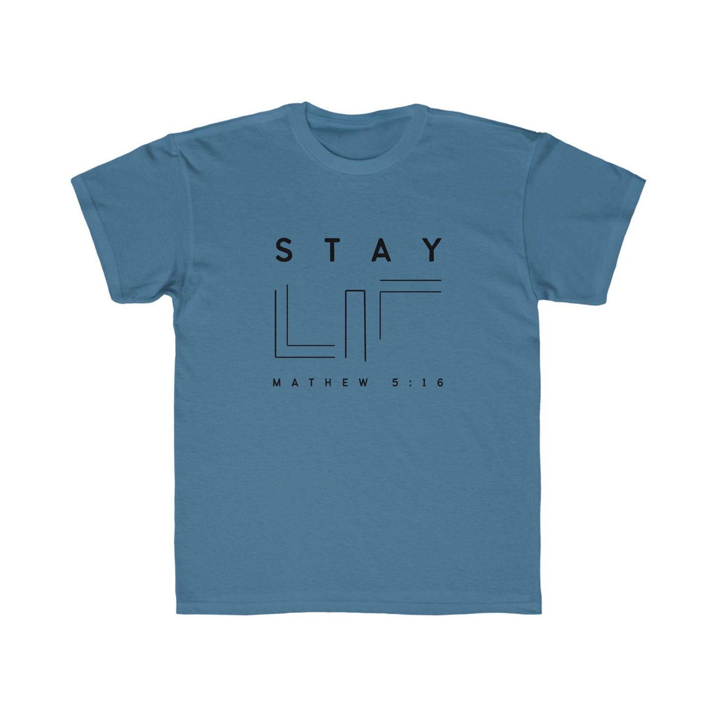 MATHEW 5:16 Stay Lit Kids Regular Fit Tee