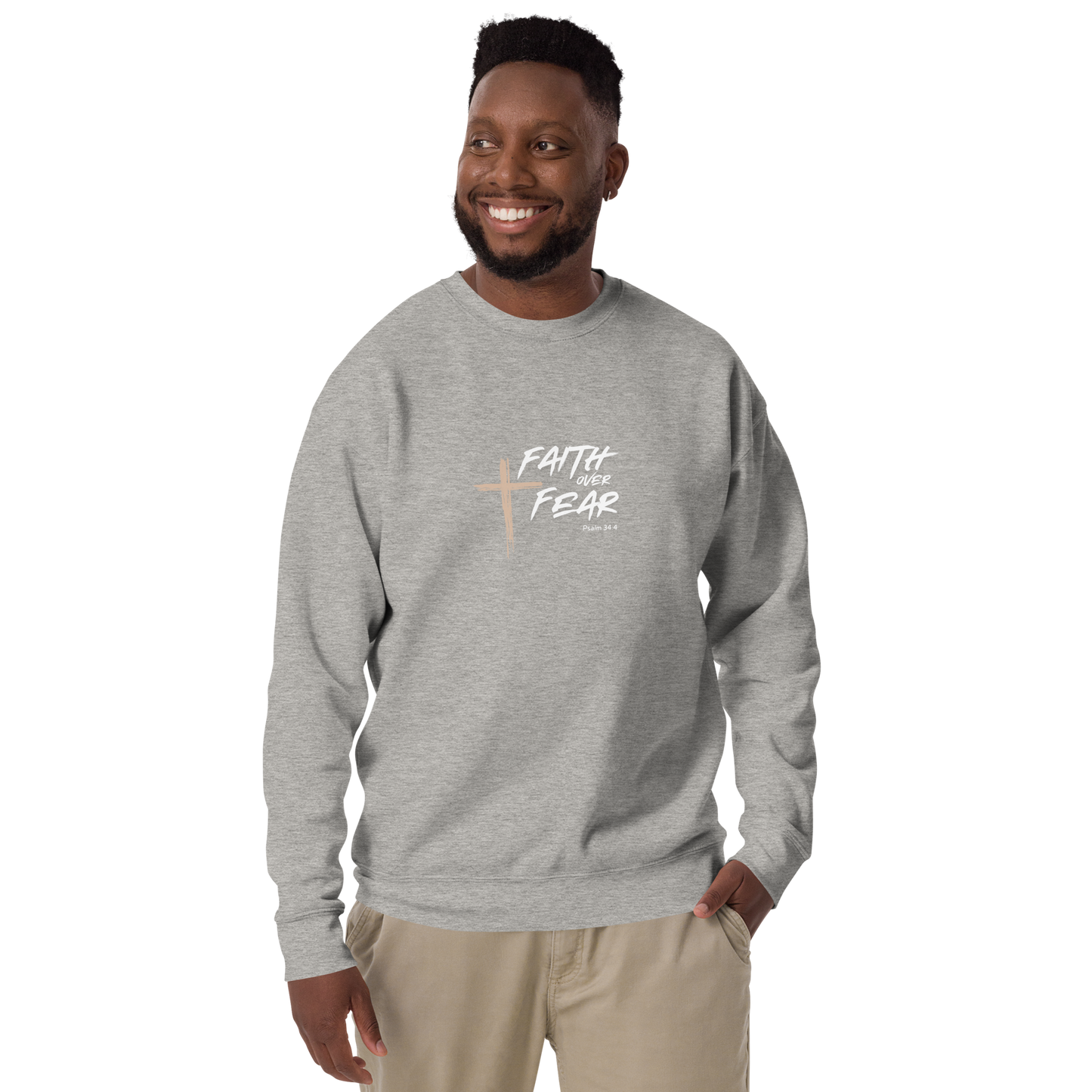 Faith Over Fear Unisex Premium Sweatshirt