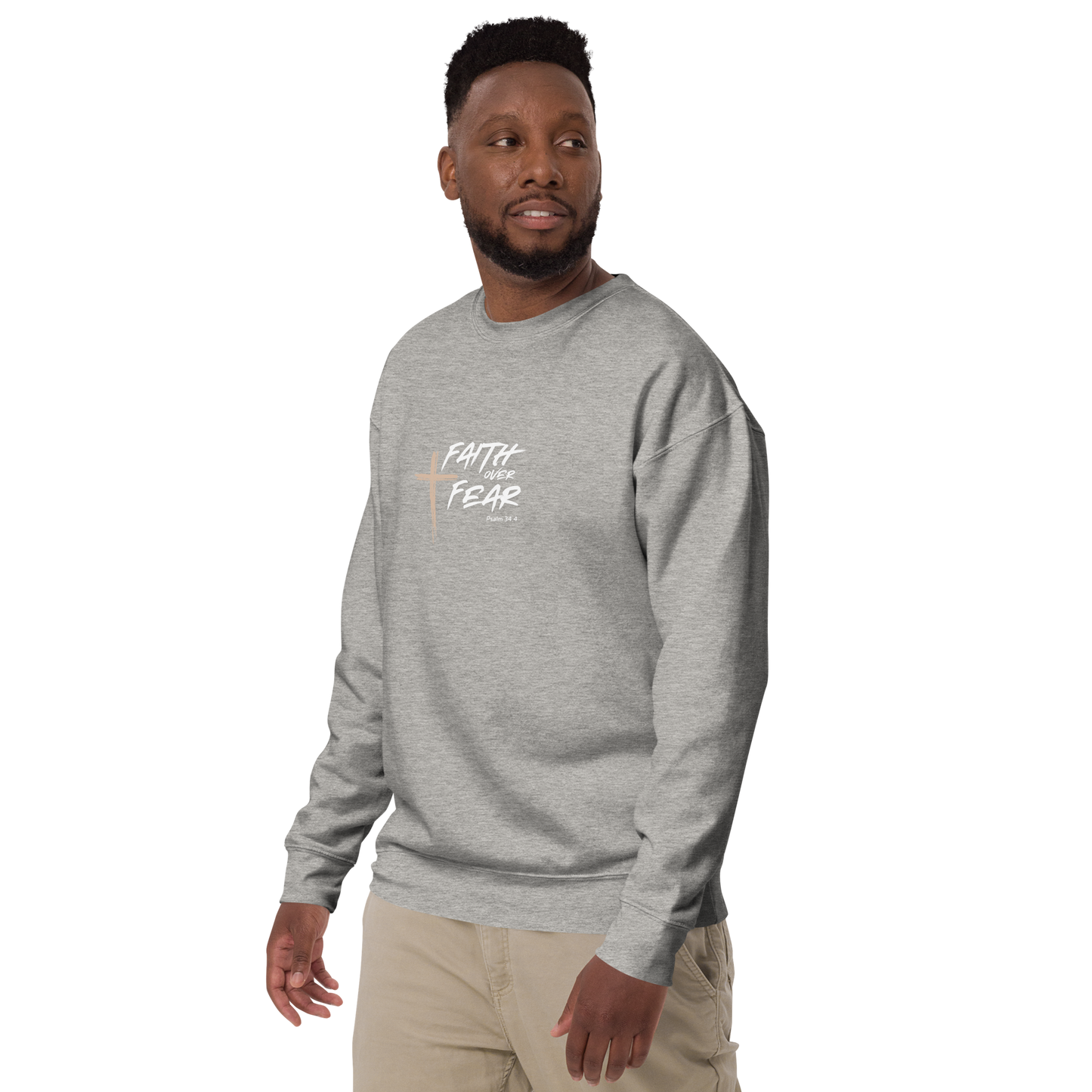 Faith Over Fear Unisex Premium Sweatshirt