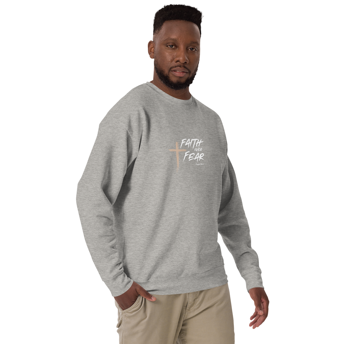 Faith Over Fear Unisex Premium Sweatshirt