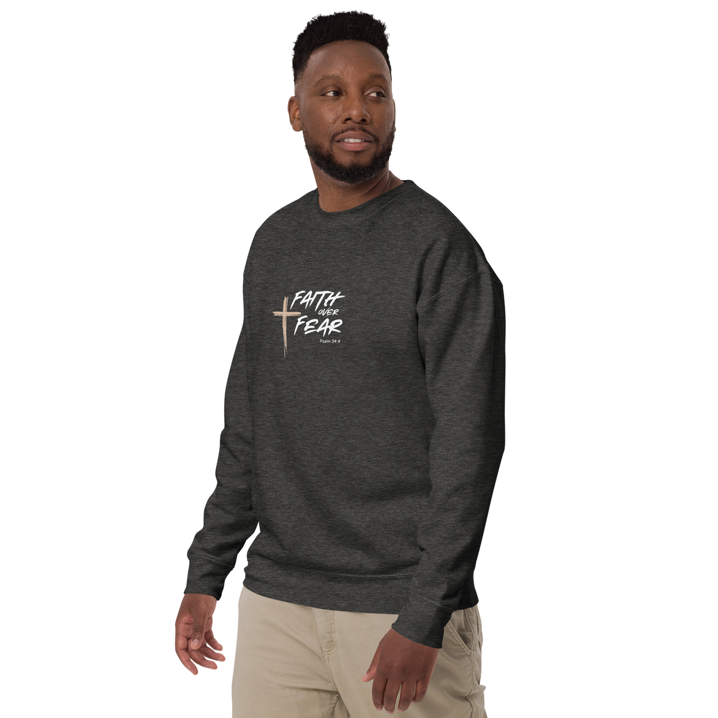 Faith Over Fear Unisex Premium Sweatshirt