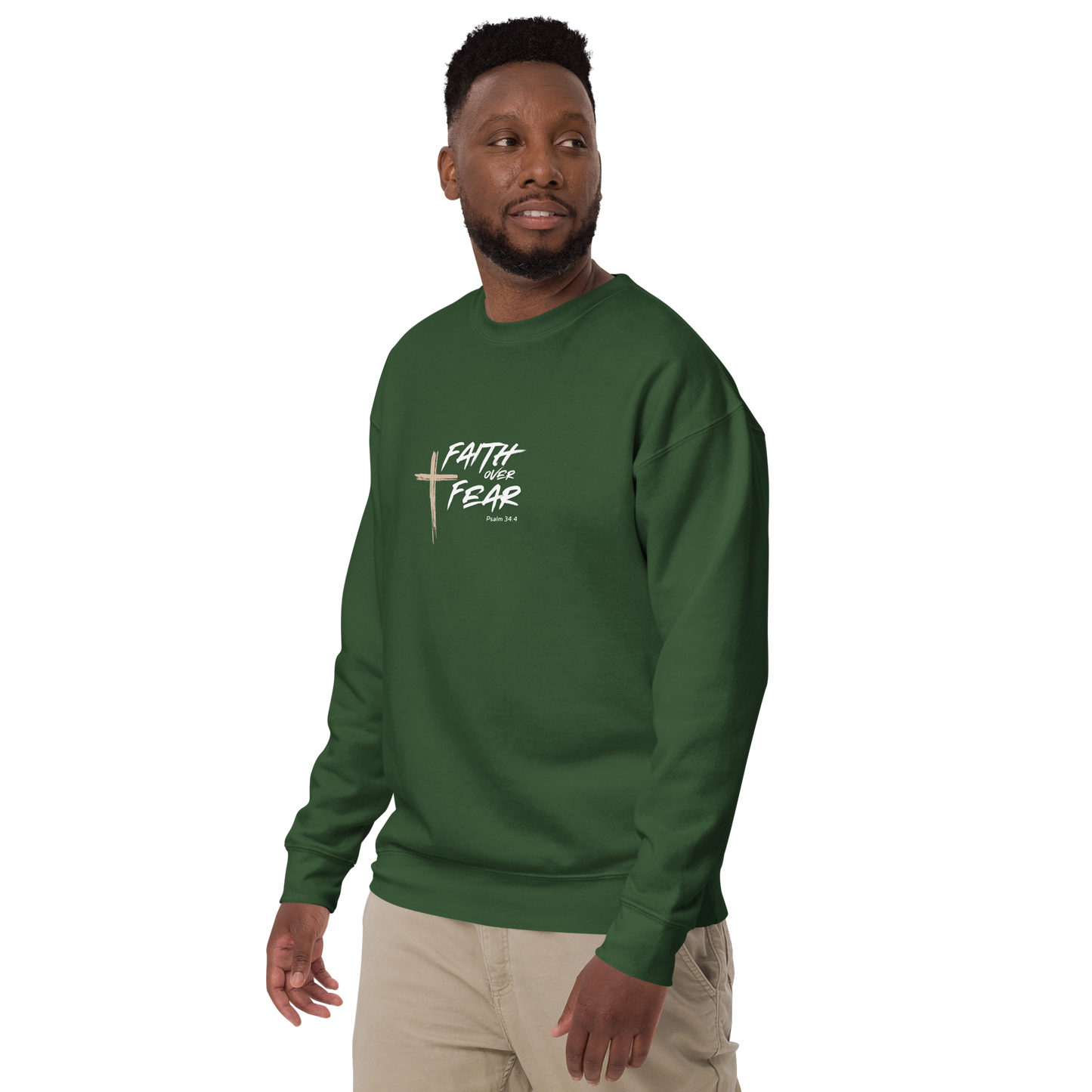 Faith Over Fear Unisex Premium Sweatshirt