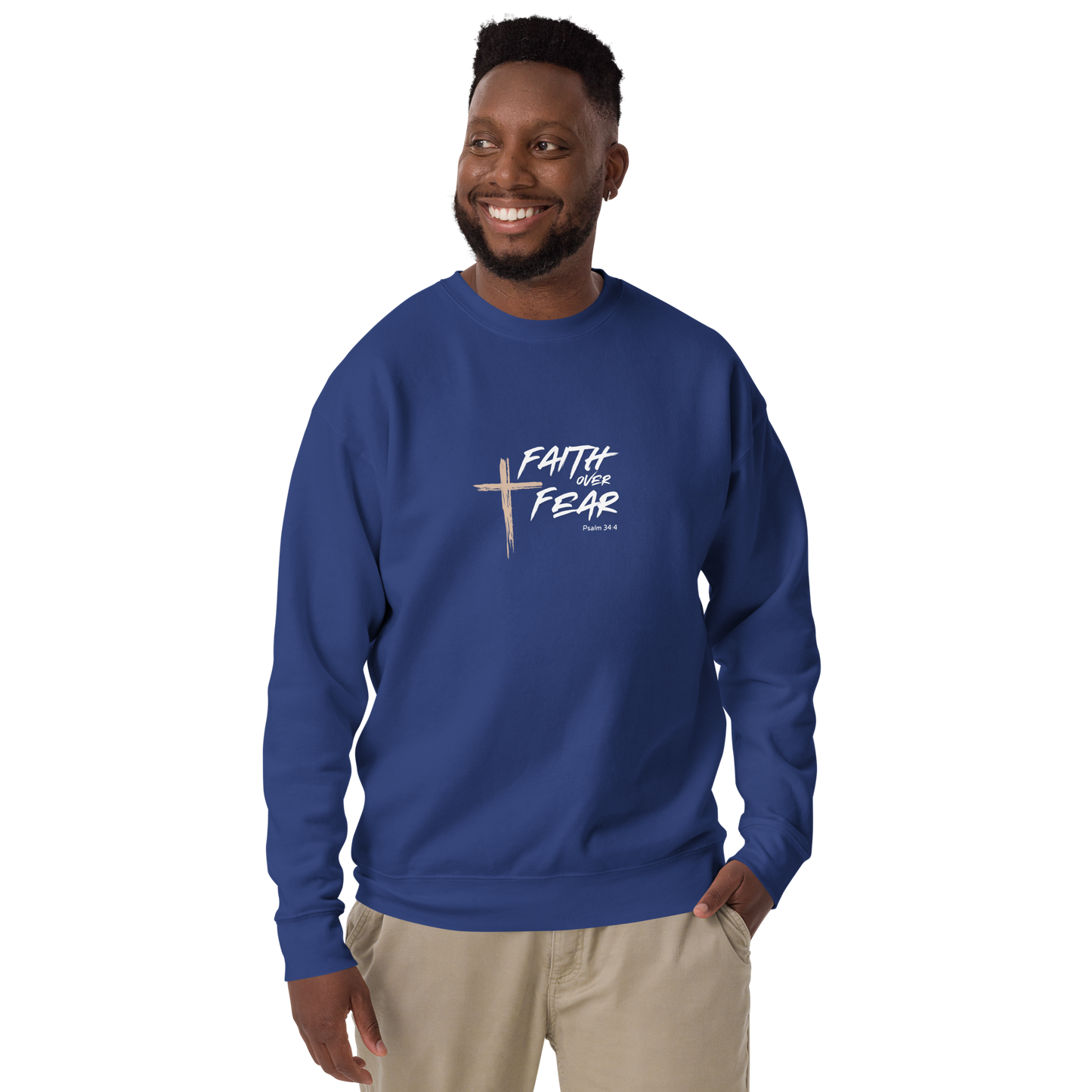 Faith Over Fear Unisex Premium Sweatshirt