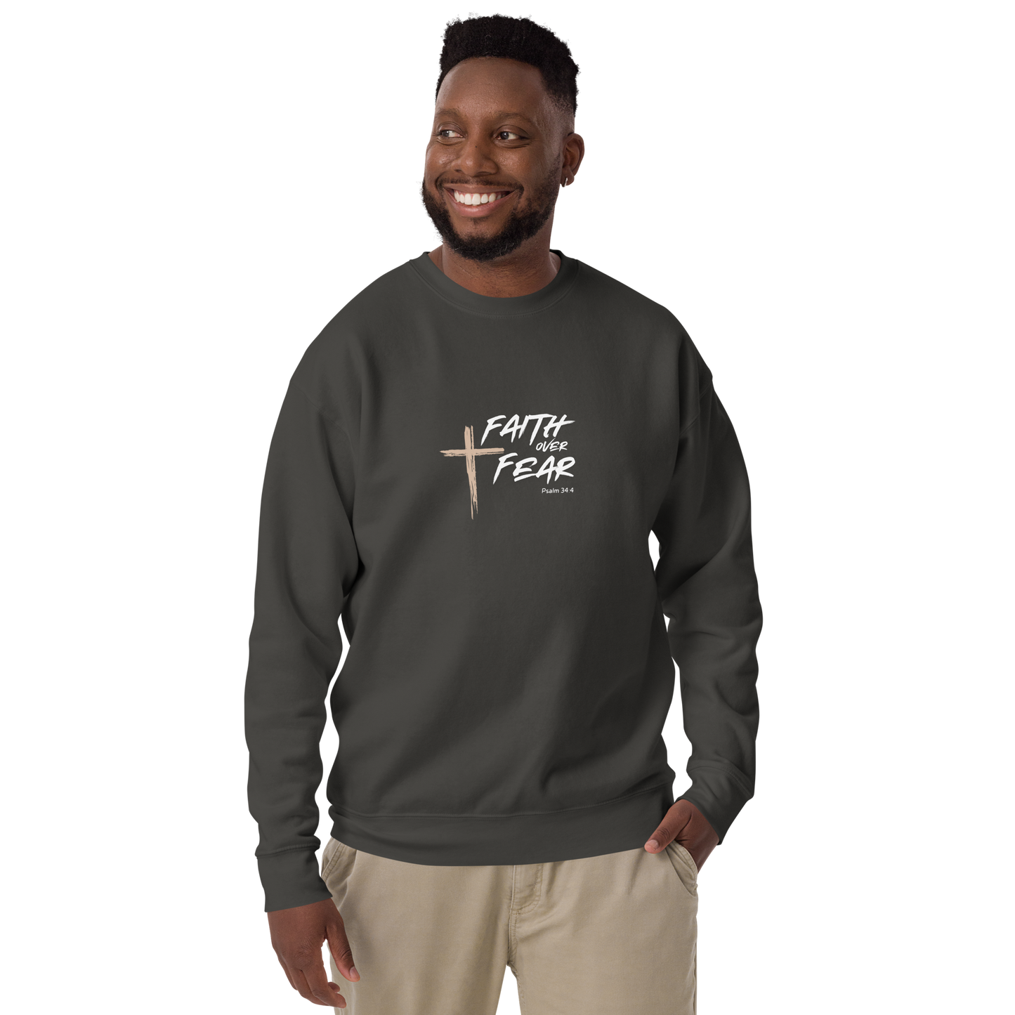 Faith Over Fear Unisex Premium Sweatshirt